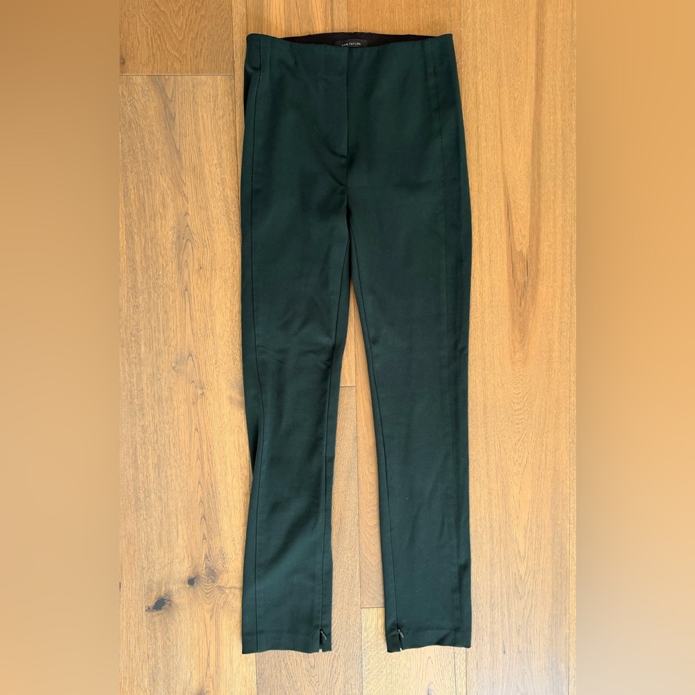 Ann Taylor Straight Leg Ankle Zip Trousers